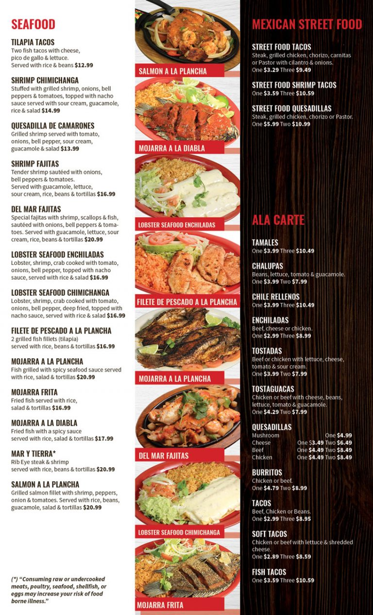 Menu El Parian Mexican Restaurant in Lakeville, Savage and Eagan