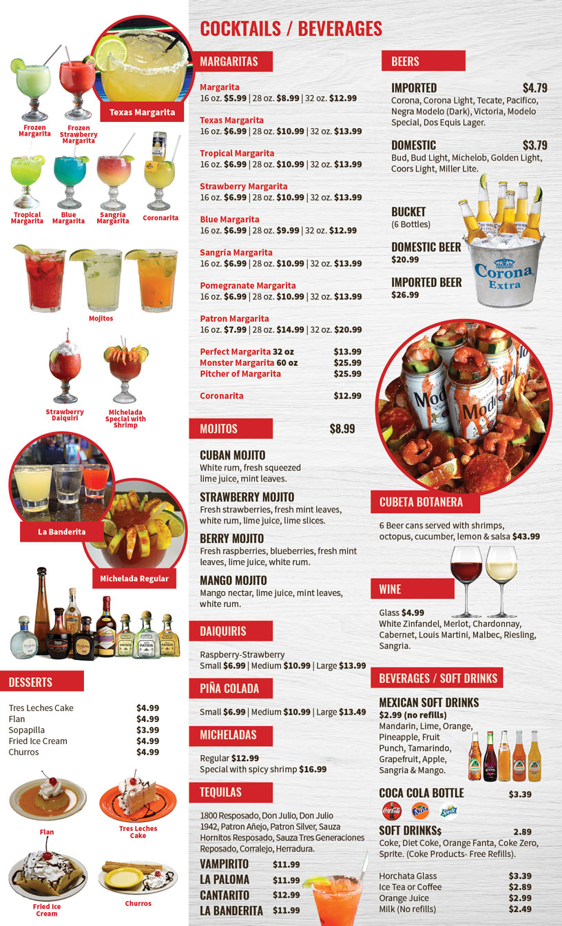 Menu El Parian Mexican Restaurant in Lakeville, Savage and Eagan